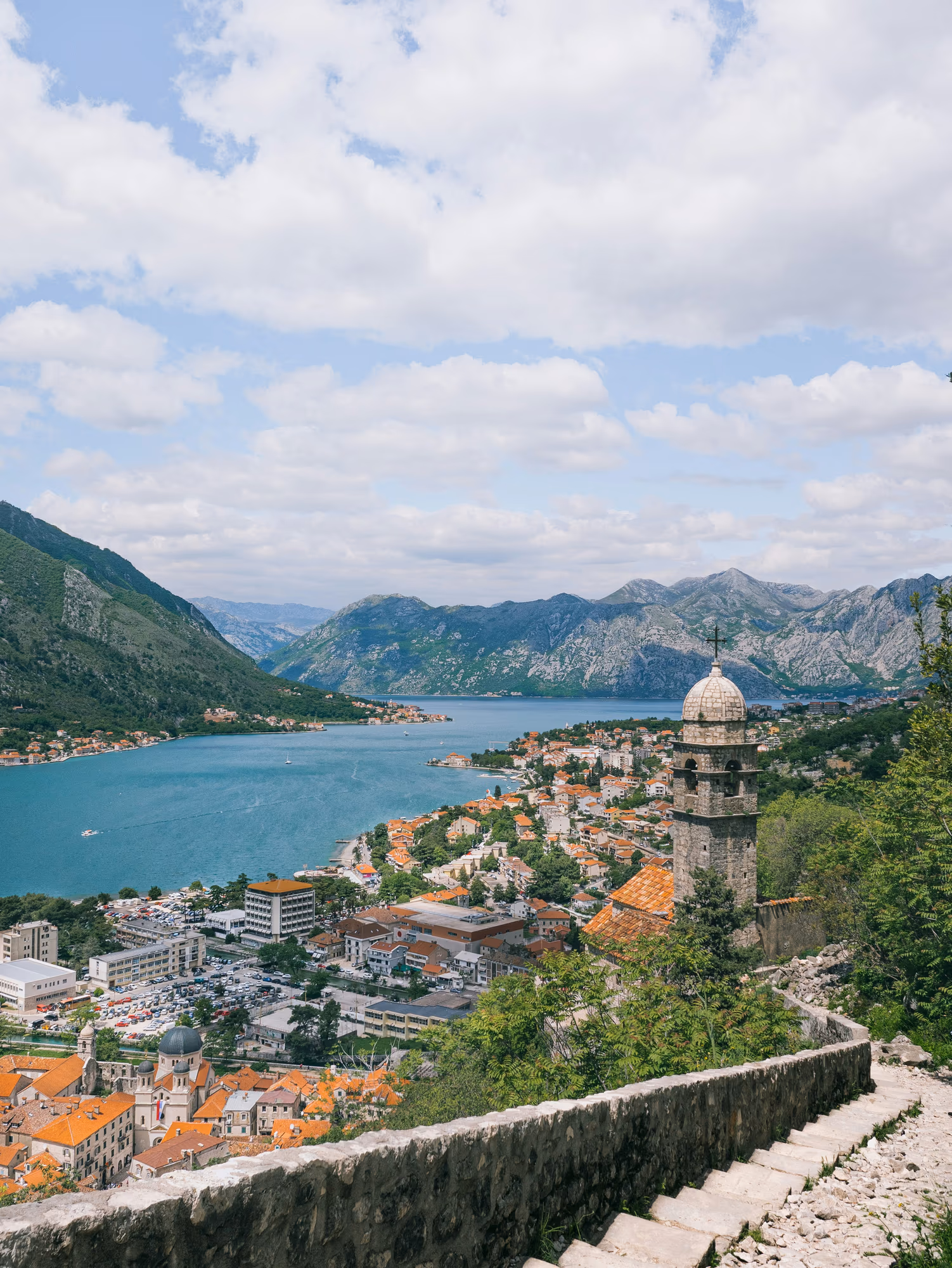 The Bay of Kotor on the Adriatic