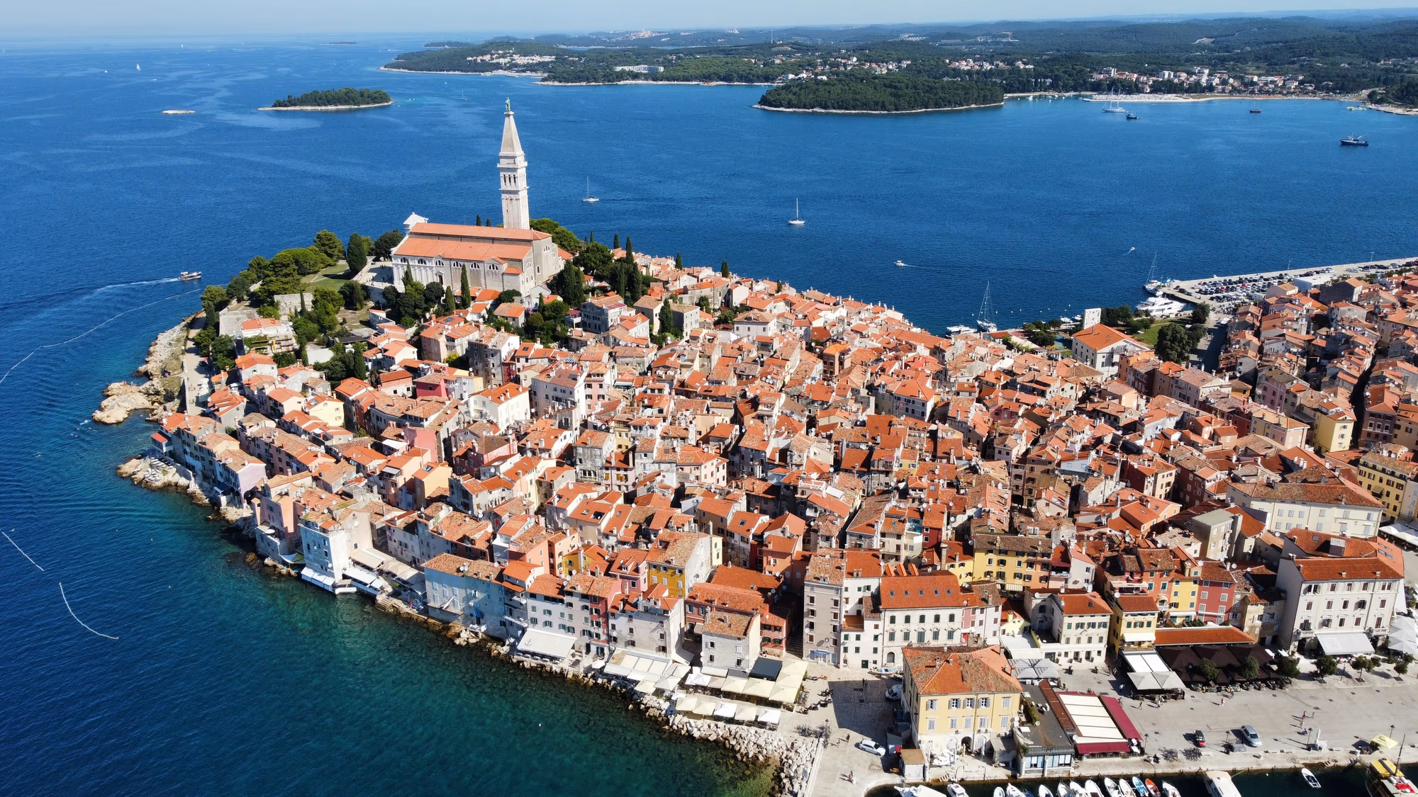 The coastal town of Rovinj in Istria