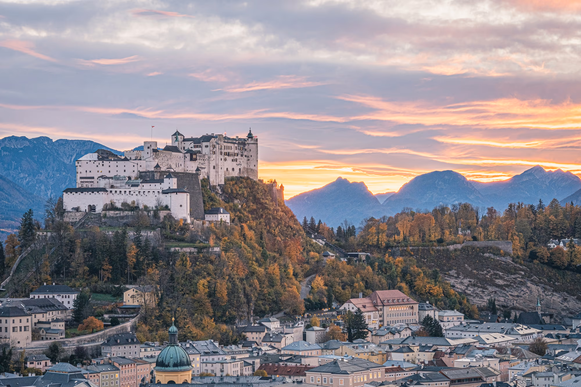 The historic city of Salzburg